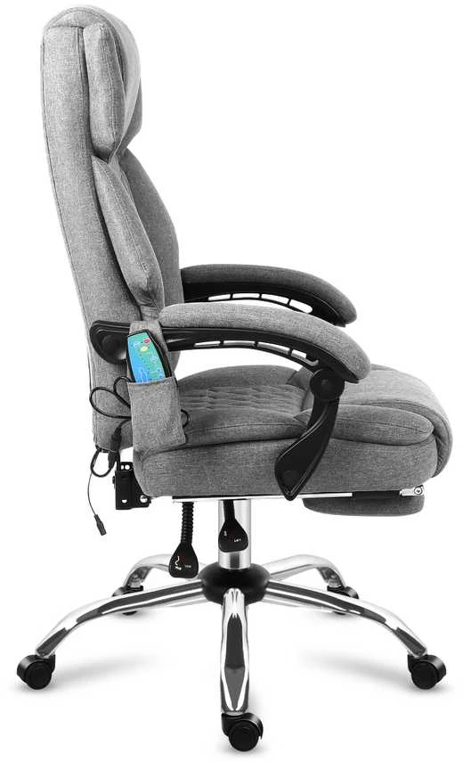 Biuro kėdė „Mark Adler Boss 6.0 Pilkas“, masažinė, pilka (3PL)