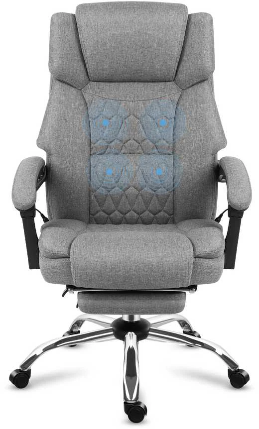 Biuro kėdė „Mark Adler Boss 6.0 Pilkas“, masažinė, pilka (3PL)