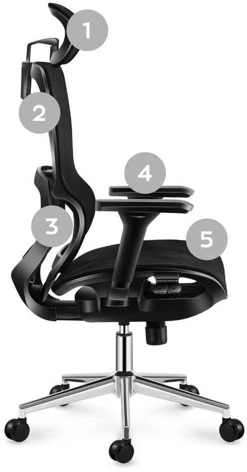 Biuro kėdė Mark Adler Expert 6.2, Juoda
