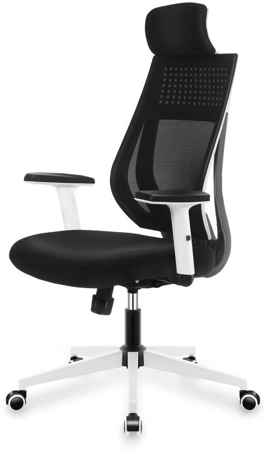 Ergonomiška biuro kėdė Manager 3.9 su baltais porankiais