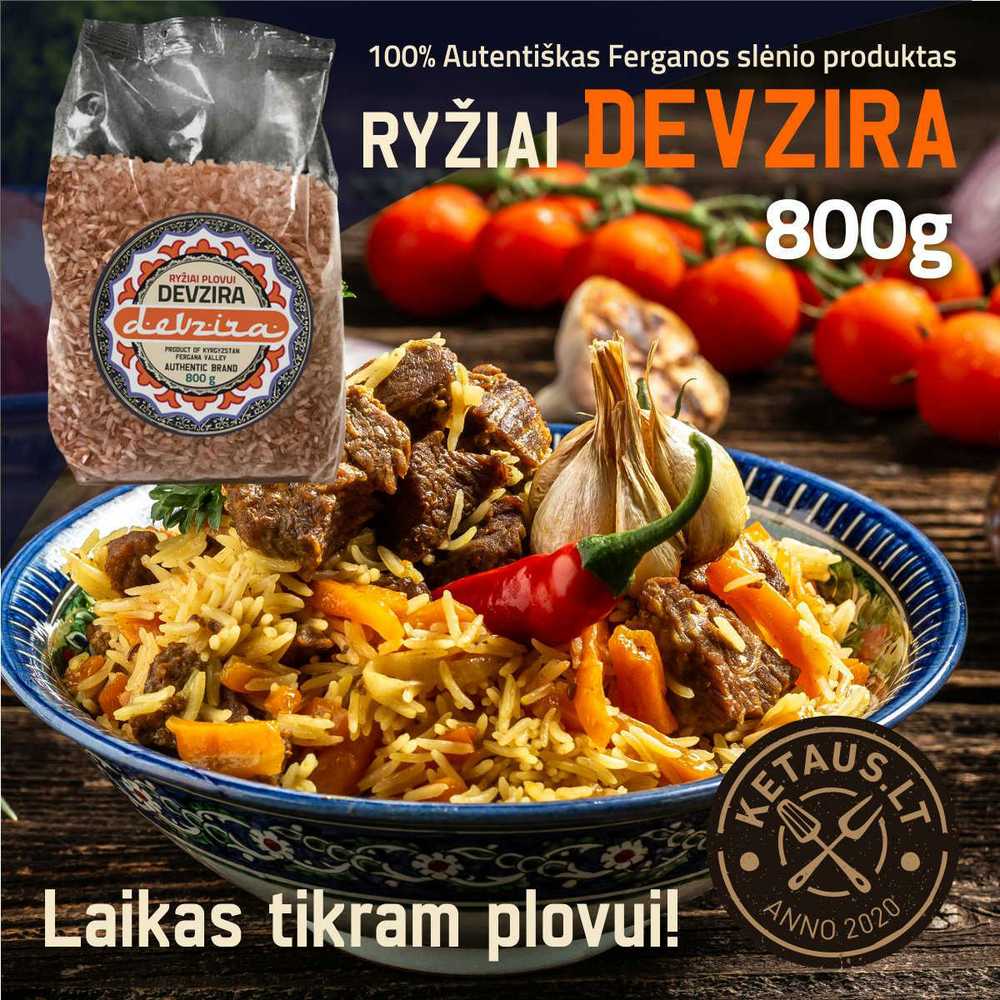 Halal Devzira ryžiai plovui 4.8kg (6x800g) galiojimas iki 2026.02.19