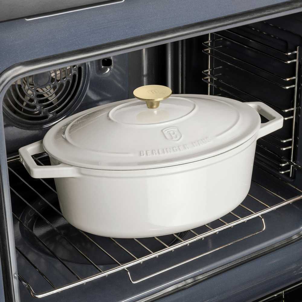 Berlinger Haus Ovalus emaliuotas ketaus troškintuvas BerlingerHaus 4,65L | Sahara Collection BH/6540