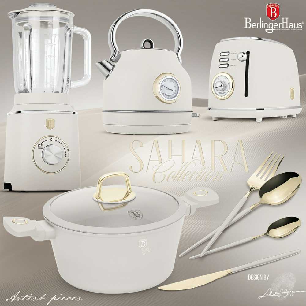 Berlinger Haus Ovalus emaliuotas ketaus troškintuvas BerlingerHaus 4,65L | Sahara Collection BH/6540