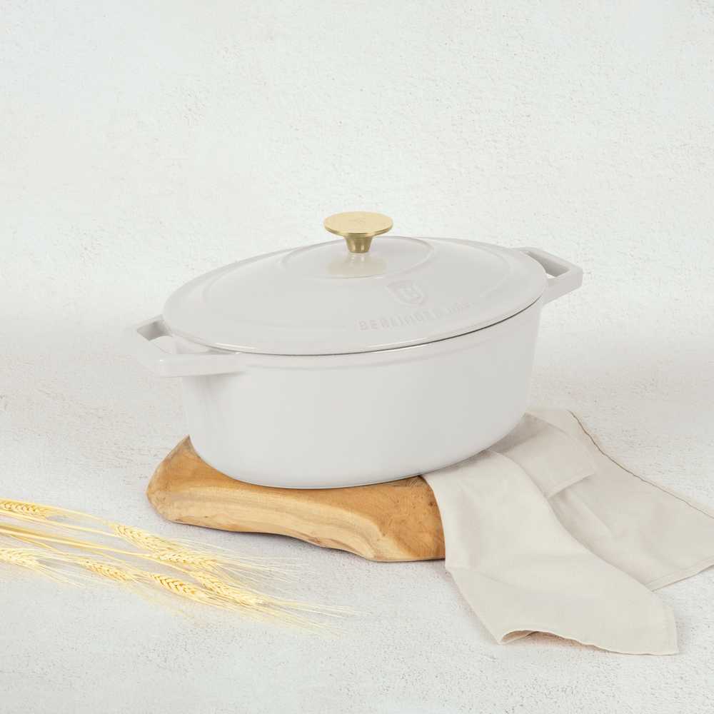 Berlinger Haus Ovalus emaliuotas ketaus troškintuvas BerlingerHaus 4,65L | Sahara Collection BH/6540