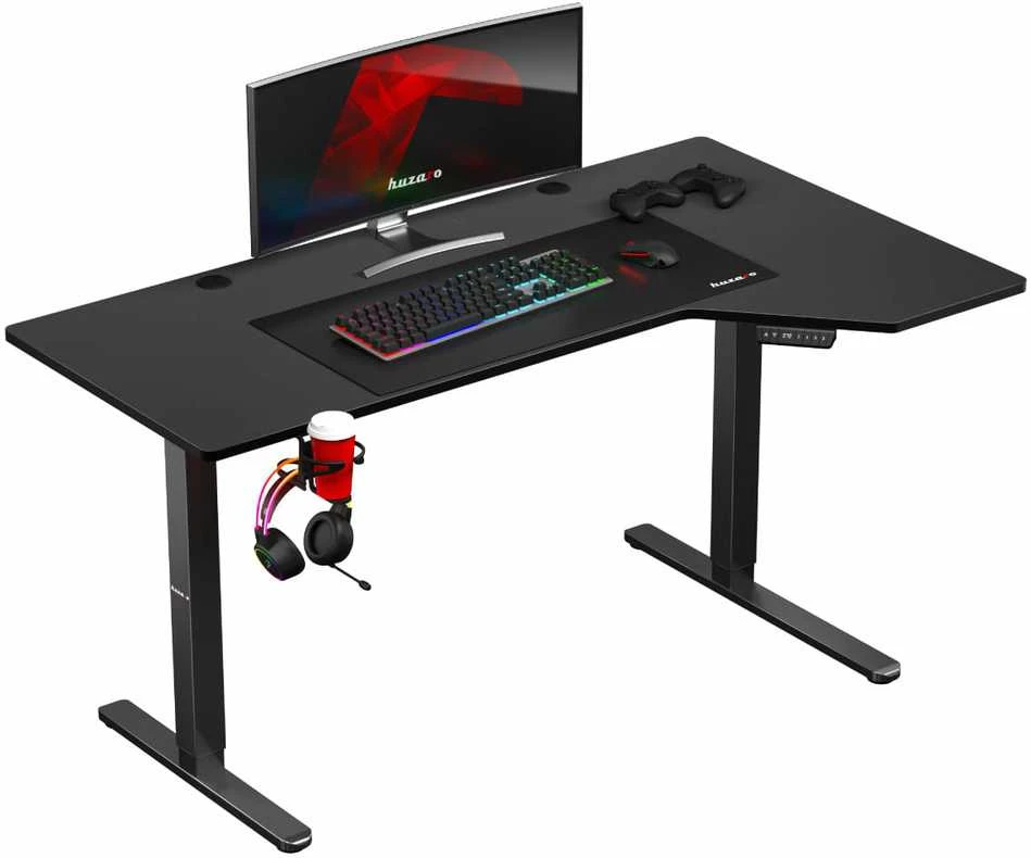 Žaidimų stalas Huzaro Hero 9.1, Juodos spalvos
