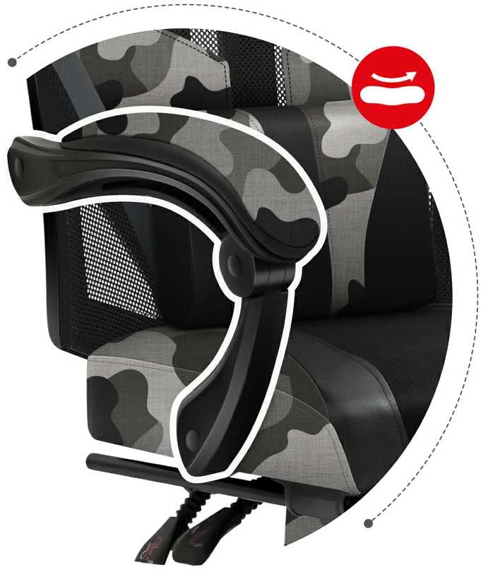 Žaidimų kėdė Huzaro Combat 5.0, Kamufliažinė