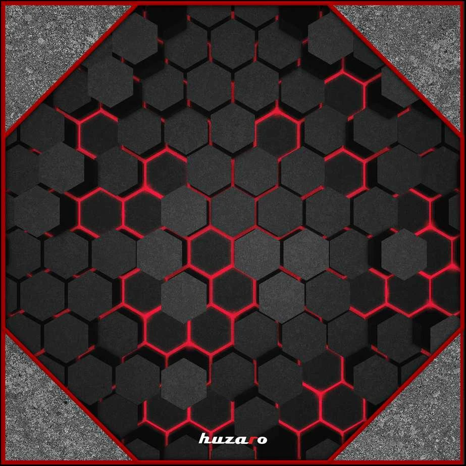 Kėdės kilimėlis Huzaro FloorMat 2.0, 120cm, Juodos/Raudonos spalvos