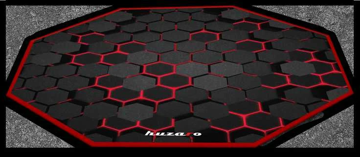 Kėdės kilimėlis Huzaro FloorMat 2.0, 120cm, Juodos/Raudonos spalvos