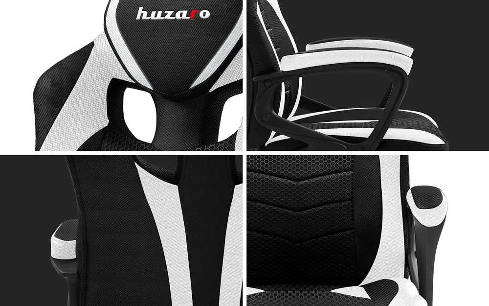 Žaidimų kėdė Huzaro Force 2.5 Mesh, Baltos spalvos