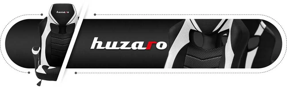 Žaidimų kėdė Huzaro Force 2.5 Mesh, Baltos spalvos