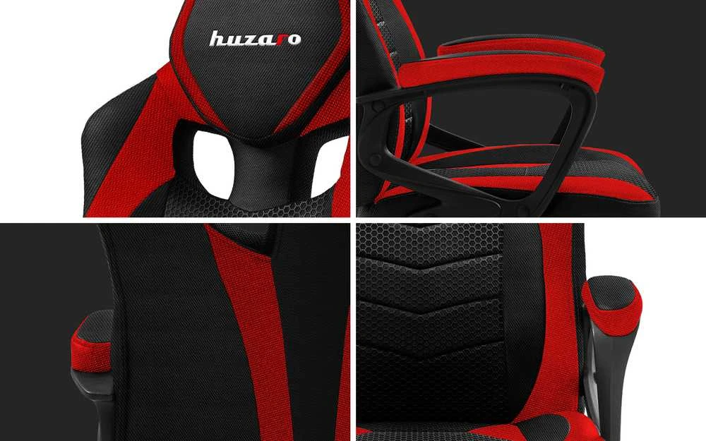 Žaidimų kėdė Huzaro Force 2.5 Mesh, Raudonos spalvos