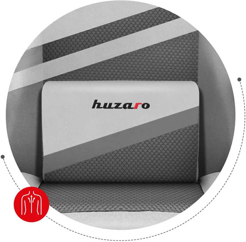 Žaidimų kėdė Huzaro Force 4.4, Balta/pilka