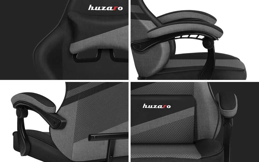 Žaidimų kėdė Huzaro Force 4.4, Pilka