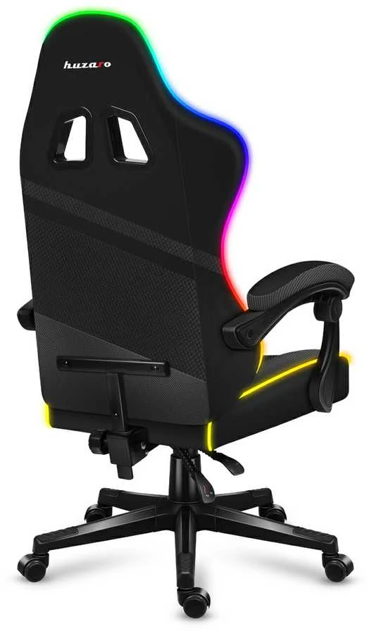 Žaidimų kėdė Huzaro Force 4.4, RGB juoda