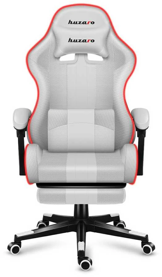 Žaidimų kėdė Huzaro Force 4.7 RGB, Baltos spalvos