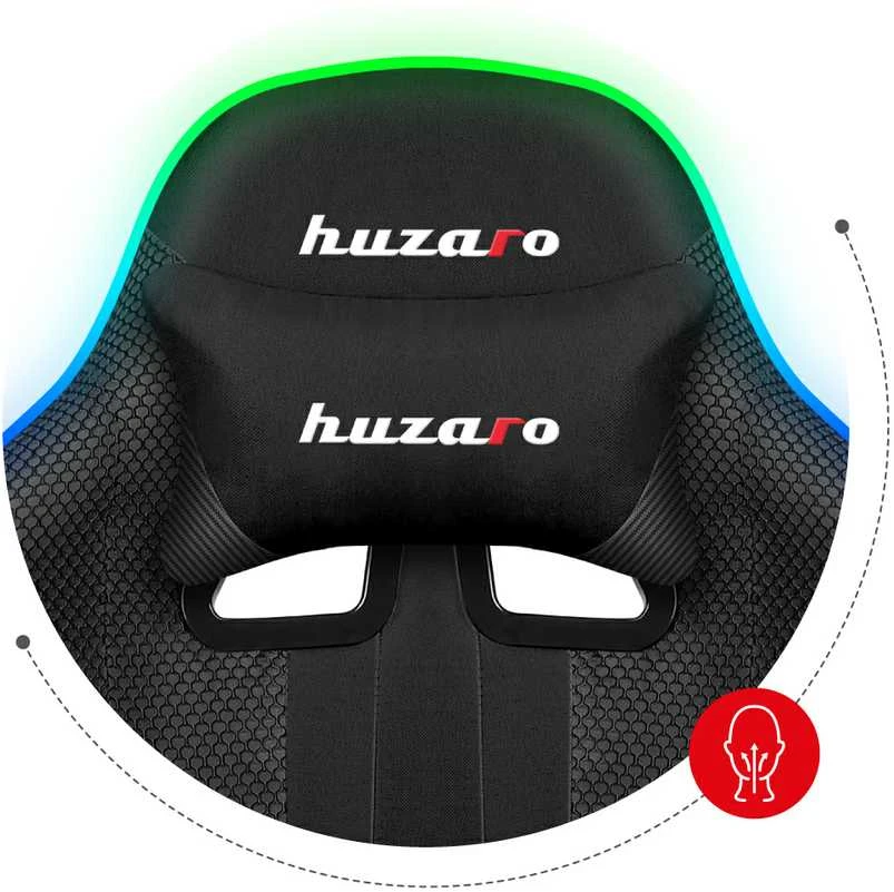 Žaidimų kėdė Huzaro Force 4.7 RGB, Juoda