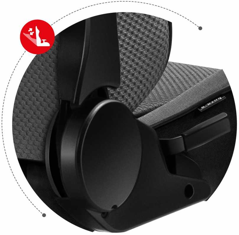HUZARO FORCE 6.2 Pilkas Mesh Gaming Armfair