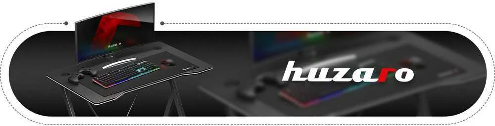 Žaidimų stalas Huzaro Hero 1.4, Juodas