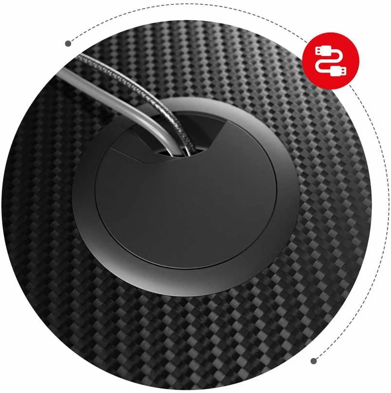 "Huzaro Hero 1.6" žaidimų stalas, juodas