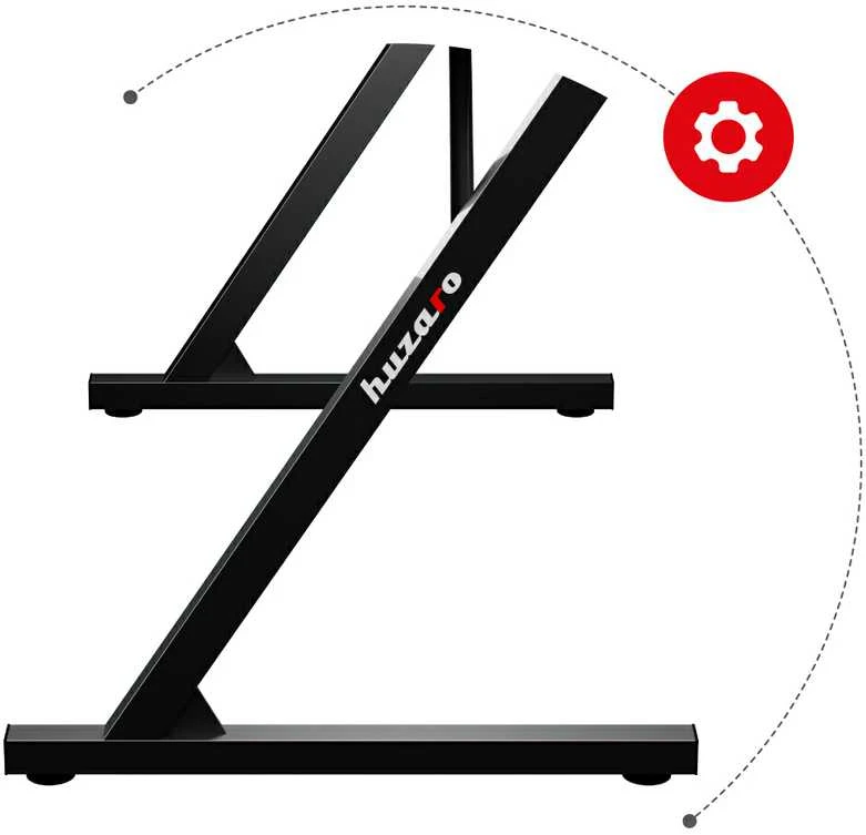 Žaidimų stalas Huzaro Hero 1.8 Gaming Desk, Juodos spalvos