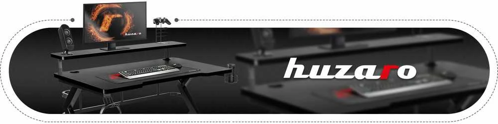 Žaidimų stalas Huzaro Hero 5.0, Juodos spalvos