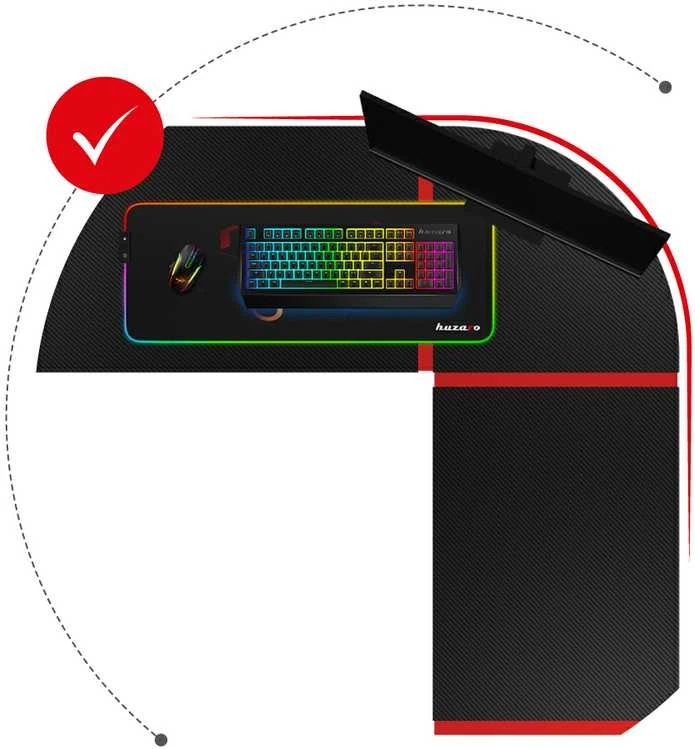 "Huzaro Hero 6.0 Raudona" raudonas žaidimų stalas