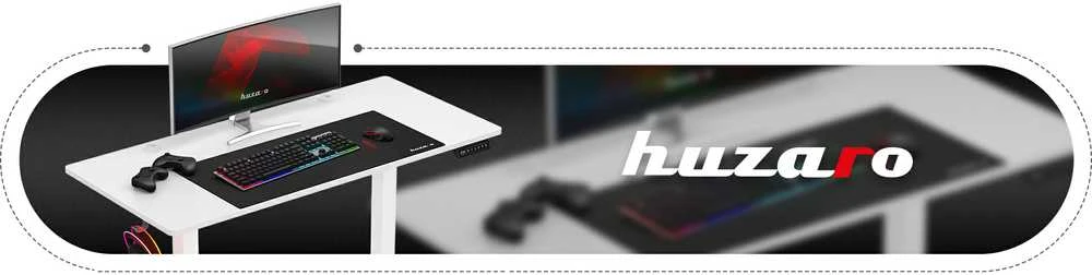 Žaidimų stalas Huzaro Hero 8.2, Baltos spalvos