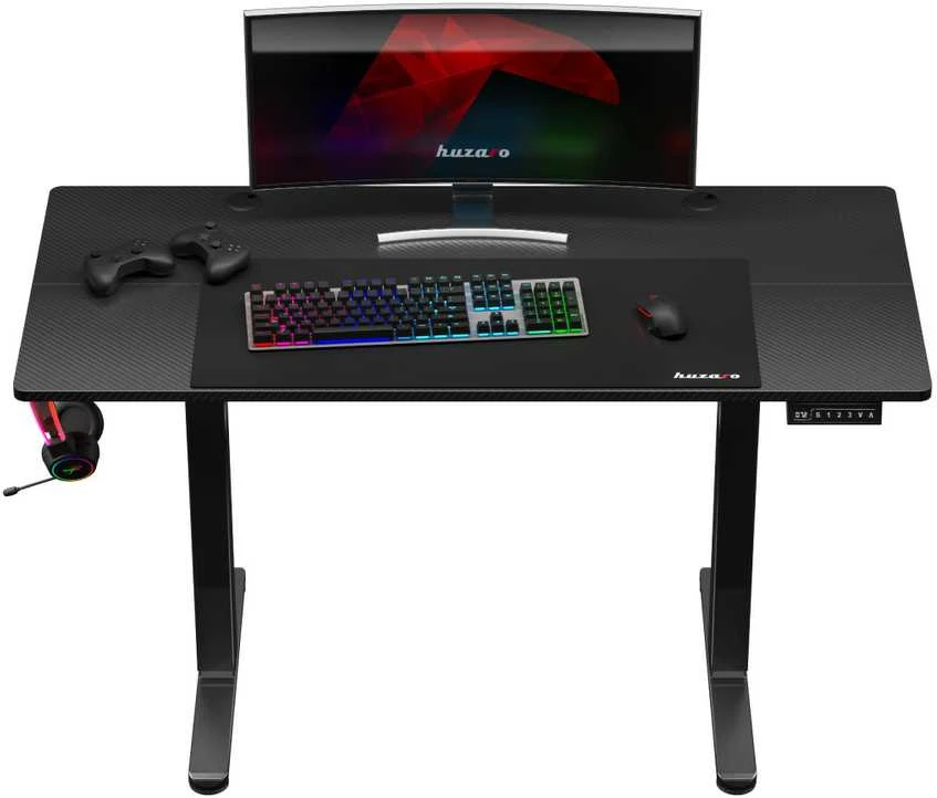 Žaidimų stalas Huzaro Hero 8.2, Juodos spalvos