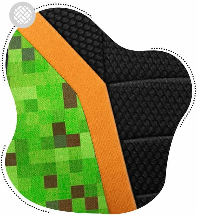 Žaidimų kėdė vaikams Huzaro Ranger 1.0, Juodos/Žalios spalvos