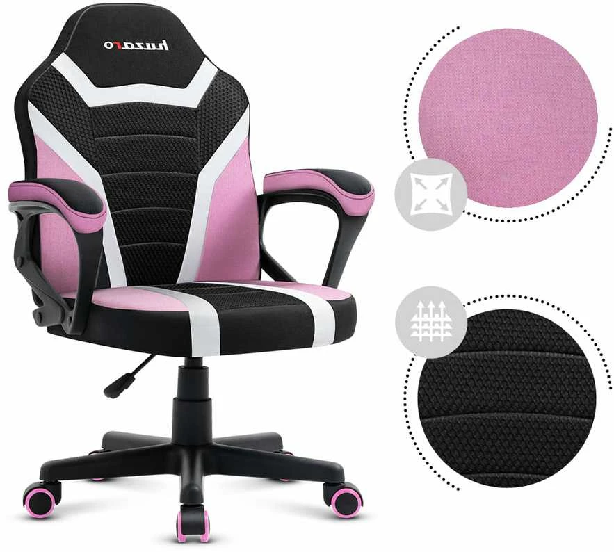 Žaidimų kėdė vaikams Huzaro Ranger 1.0 Mesh, Rožinės spalvos