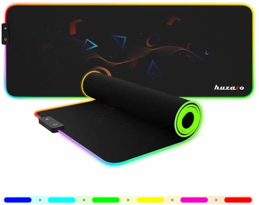 Pelės kilimėlis Huzaro RGB, Juodos spalvos