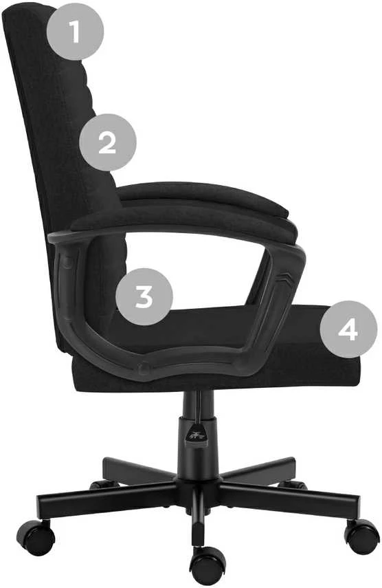 "Mark Adler Boss 2.5" juoda biuro kėdė