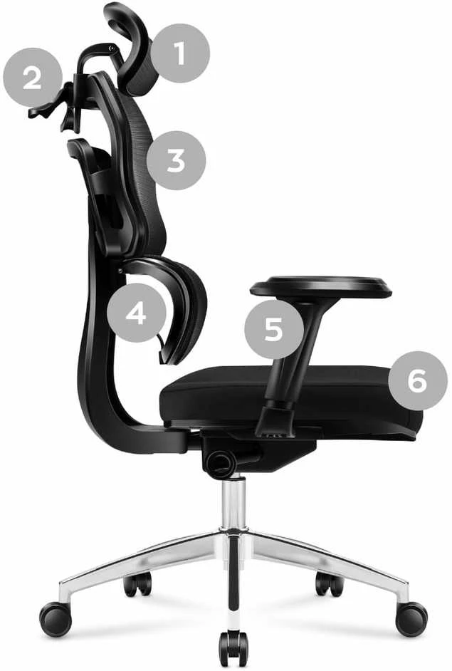 Biuro kėdė Mark Adler Expert 4.9, Juoda