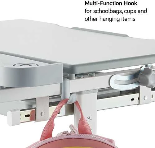 Fundesk Augantis vaikiškas stalas ir kėdė «Ergonomica Pilkas»