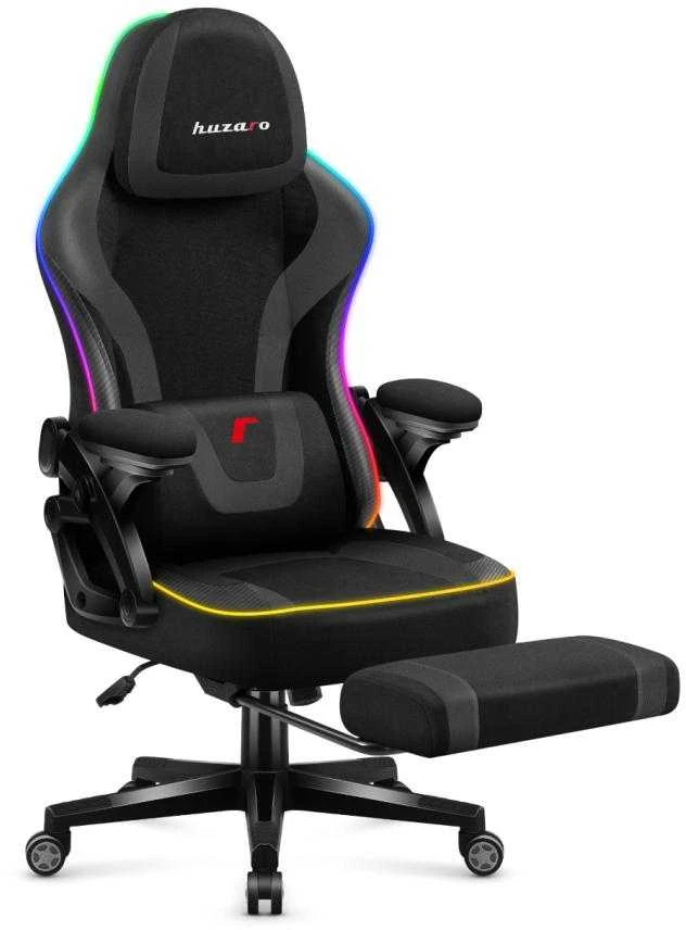 Žaidimų kėdė „Huzaro Force 4.6 Juodas Mesh RGB Smart“