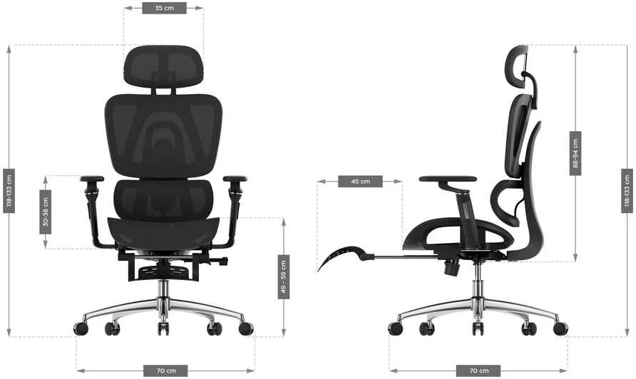 Biuro kėdė „Mark Adler Expert 7.9 Juodas“, ergonominė kėdė, juoda
