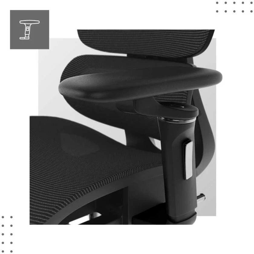 Biuro kėdė „Mark Adler Expert 7.9 Juodas“, ergonominė kėdė, juoda