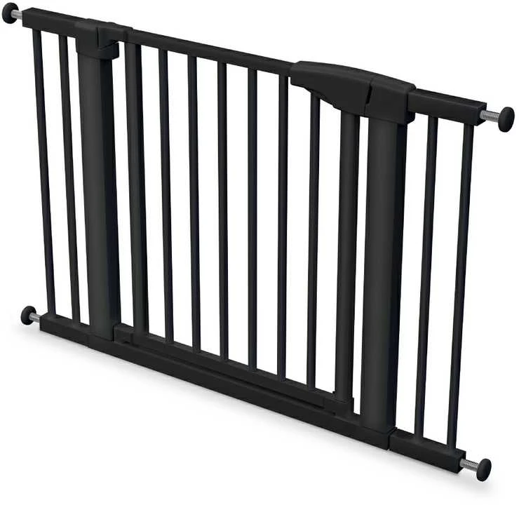 Laiptų ir praėjimų apsauga varteliai „Tulano Guardian 3.0 Juodas“, reguliuojami 75-110 cm, juodos spalvos