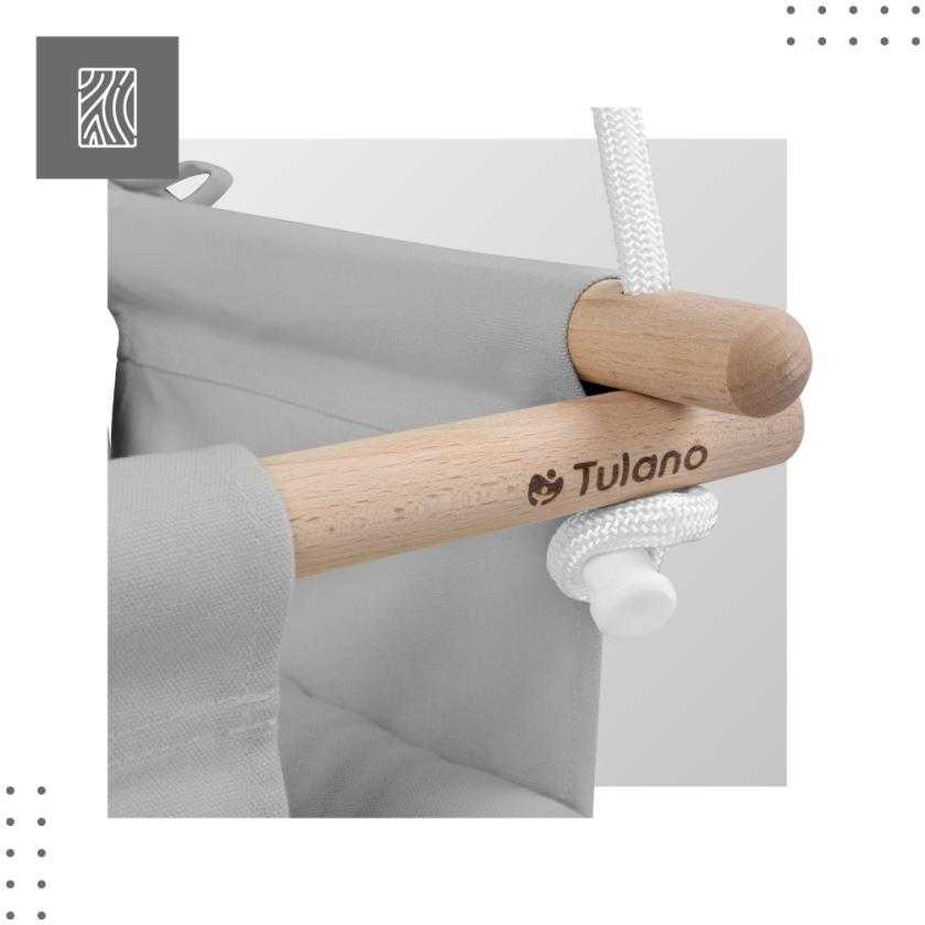 Kūdikių sūpynės «Tulano Hop 30», pilkos spalvos