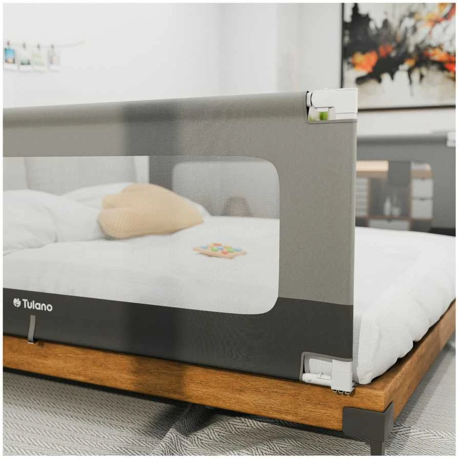 Barjeras lovai, lovos apsauga, turėklas „TULANO Cover 40“, 200 cm čiužiniui, reguliuojamas