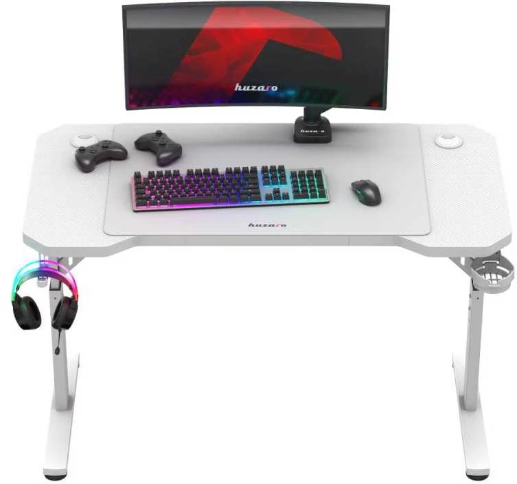 Žaidimų stalas „HUZARO Hero 2.6 Baltas“, baltas