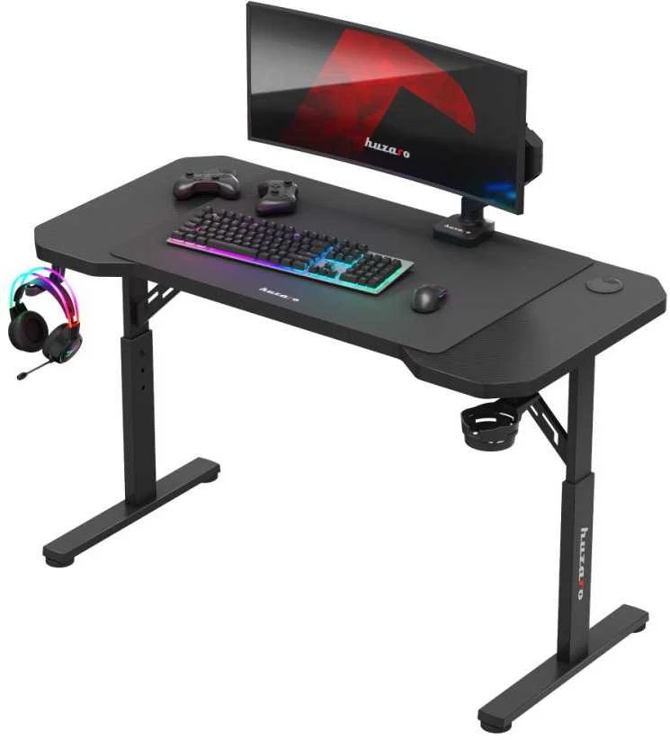 Žaidimų stalas „HUZARO Hero 2.6“, juodas