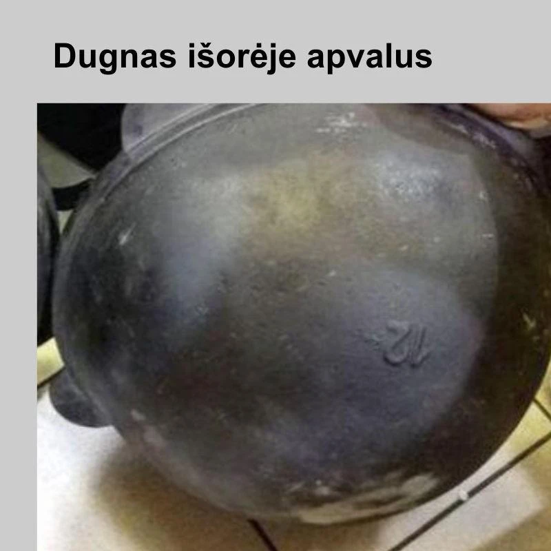 Rištan Komplektas: Krosnelė (3mm) Kazanas 16L - Dangtis-keptuvė- Kiaurasamtis - Peilis