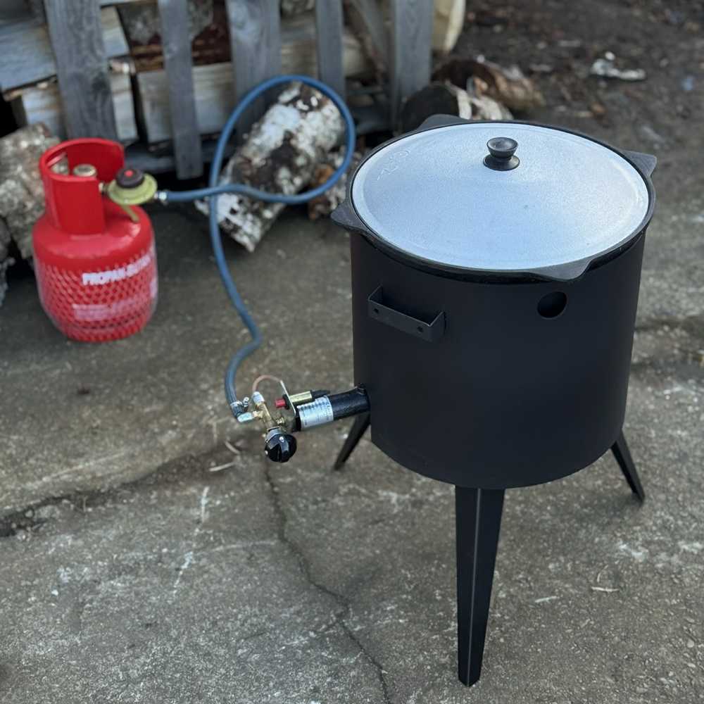 Kazan Mangal Krosnelė dujinė kazanui 16-22L / skersmuo 45cm / plienas 3mm