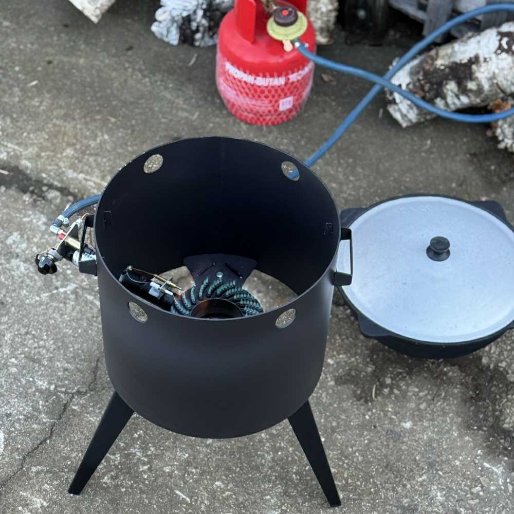 Kazan Mangal Krosnelė dujinė kazanui 16-22L / skersmuo 45cm / plienas 3mm