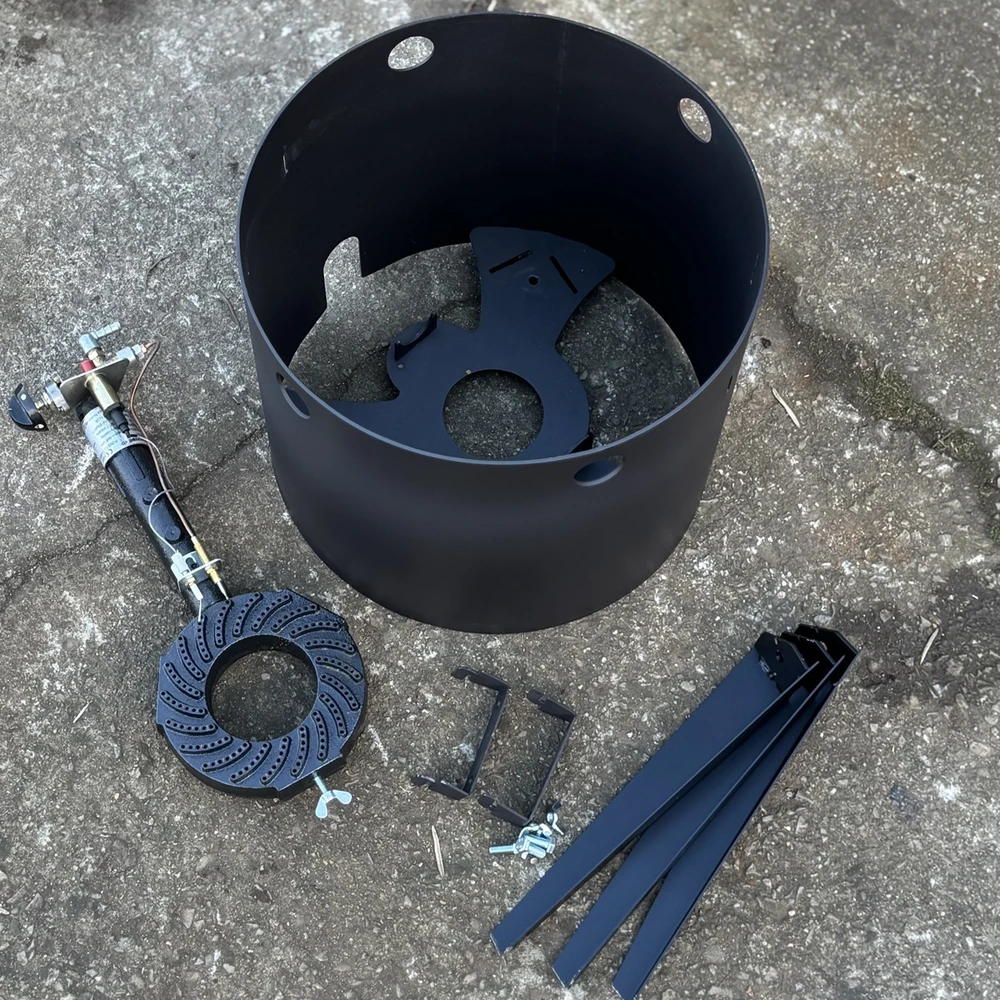 Kazan Mangal Krosnelė dujinė kazanui 8-12L / skersmuo 36cm / plienas 3mm