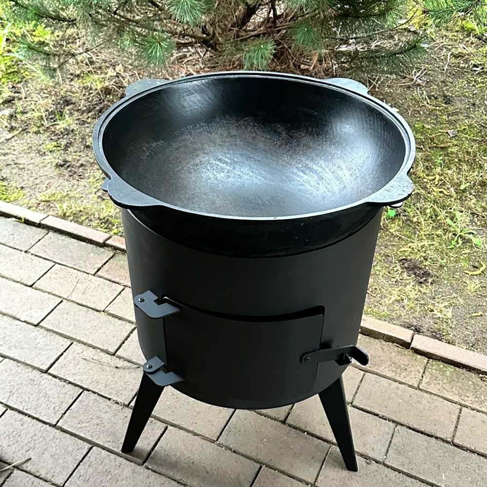 Kazan Mangal Krosnelė kazanui 16L, plienas 3mm, D400mm / KMB16