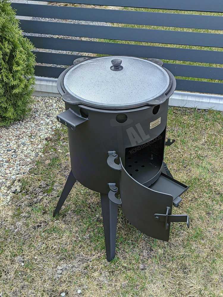 Kazan Mangal Krosnelė Premium kazanui 8-12L / skersmuo 36cm / plienas 3mm
