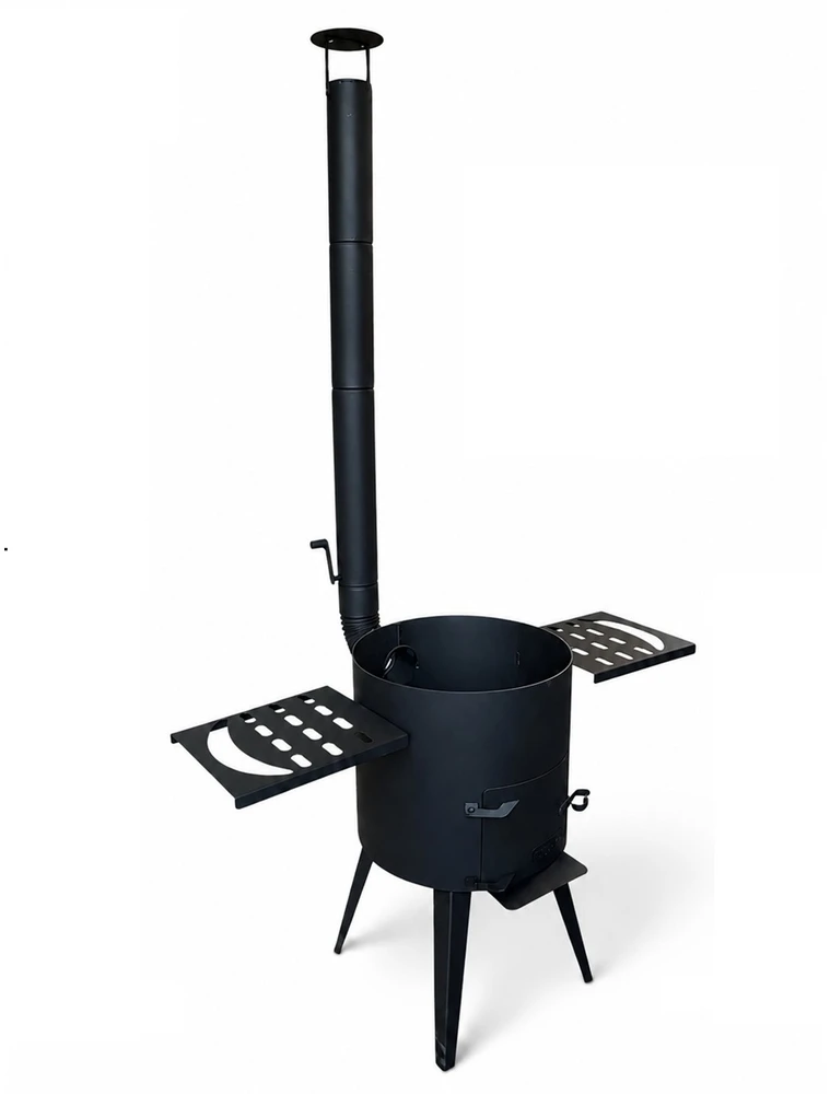 Kazan Mangal Krosnelė kazanui 8-10L / skersmuo 33cm / plienas 3mm / 2 lentynos dovanų
