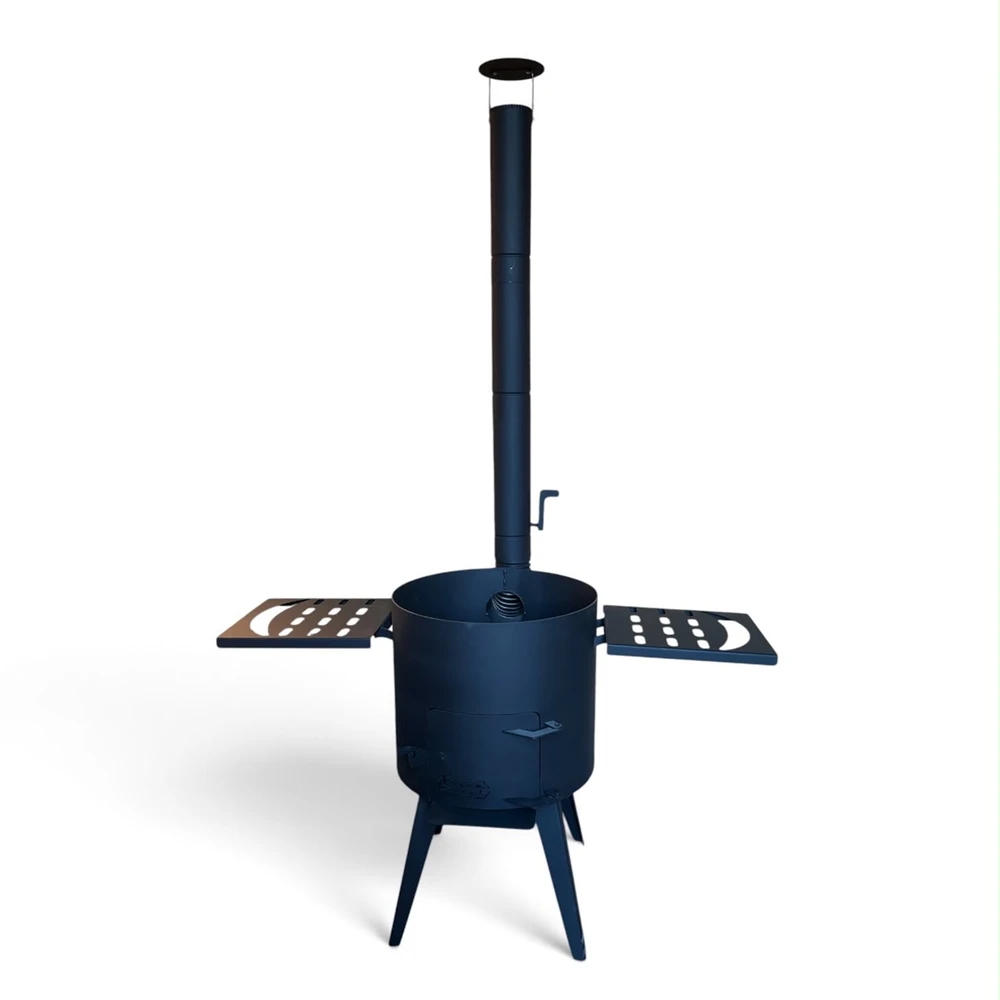Kazan Mangal Krosnelė kazanui 8-10L / skersmuo 33cm / plienas 3mm / 2 lentynos dovanų